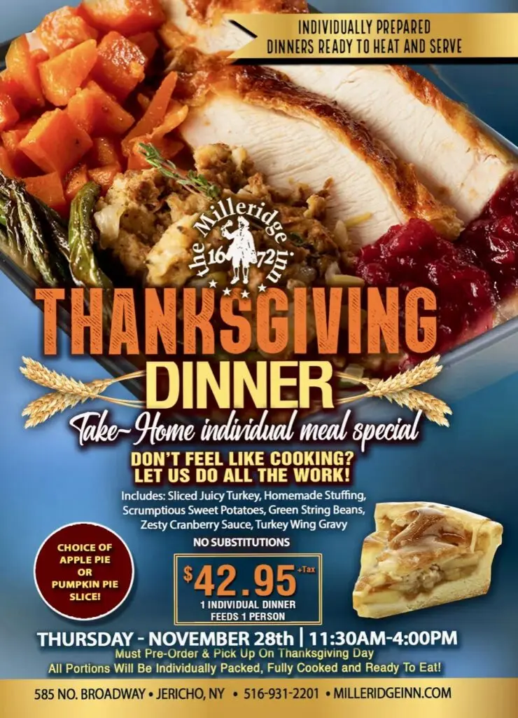 Thanksgiving Take-Out Specials
